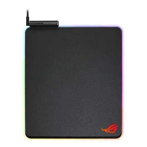Asus ROG Balteus RGB Gaming Mouse Pad, Customisable Lighting, Non-slip, USB Passthrough, 370 x 320 x 7.9 mm - Imagen 2